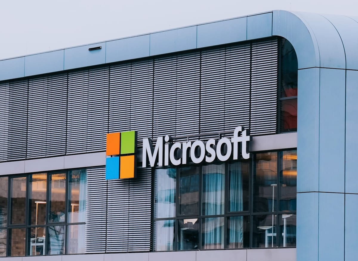 Microsoft company building, highlighting growing cloud and artificial intelligence infrastructure demand.